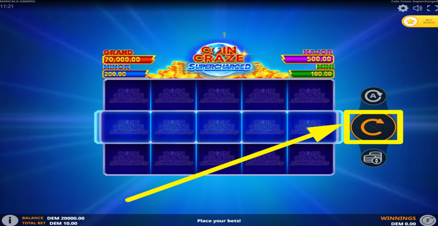 Coin Craze Supercharged Spin