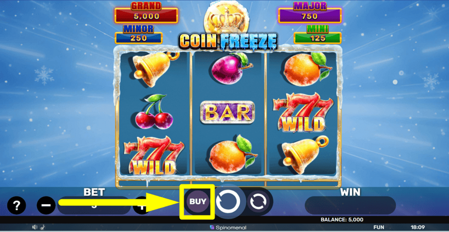 Coin Freeze Hold And Hit 3x3 Buy Feature
