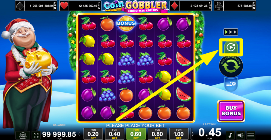 Coin Gobbler Christmas Edition Autoplay