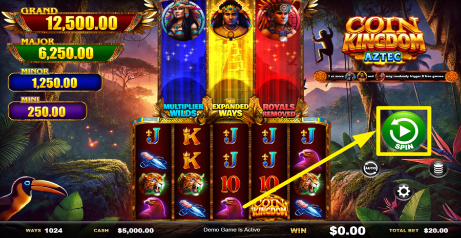 Coin Kingdom Aztec Spin