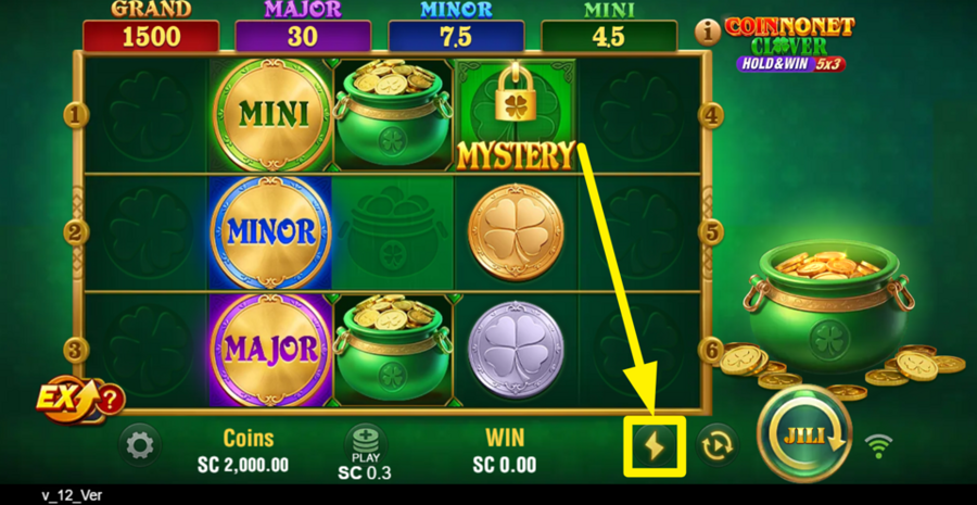 Coin Nonet Clover 4x4 Hold And Win Turbo