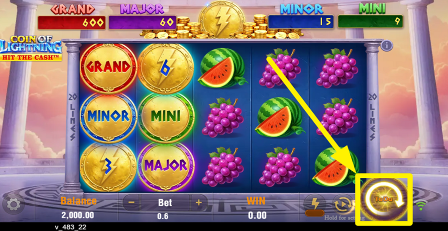 Coin Of Lightning Spin