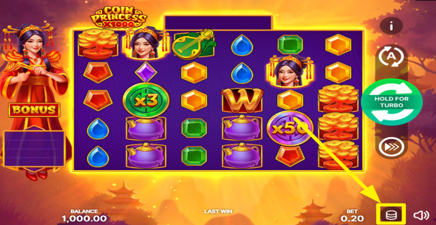 Coin Princess x1000 Adjust Bet