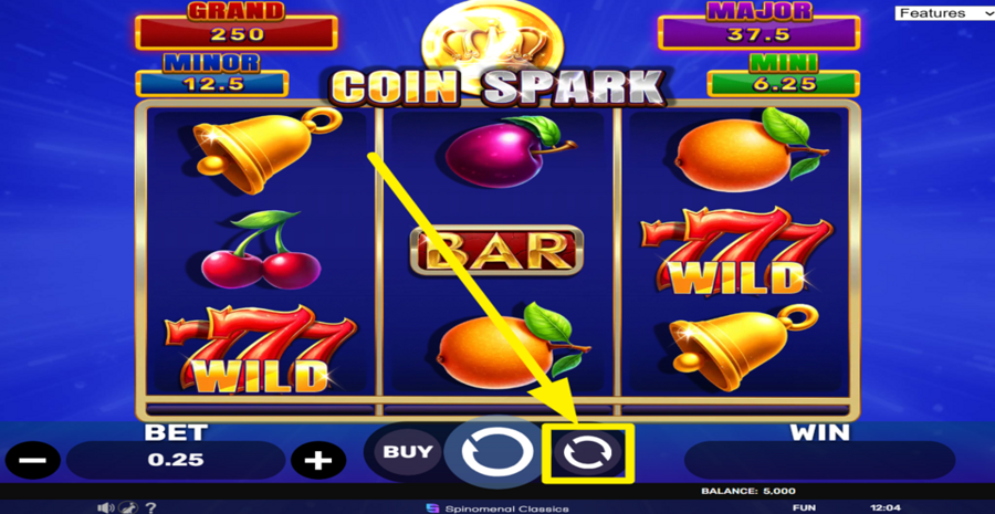 Coin Spark Hold And Hit 3x3 Autoplay