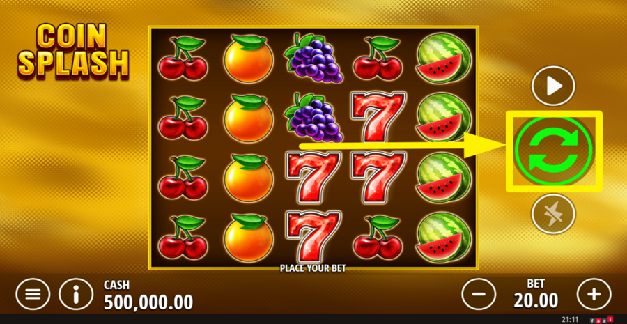 Coin Splash Spin