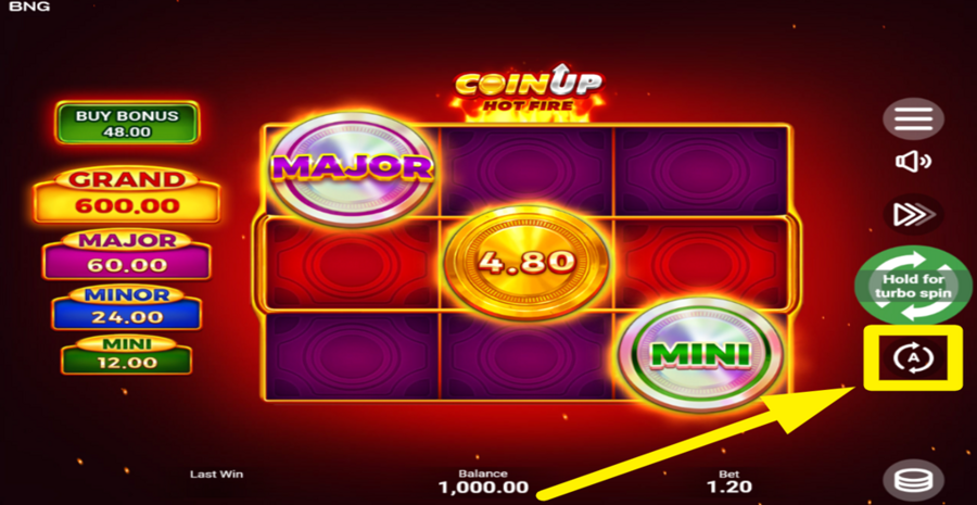 Coin Up Hot Fire Autoplay