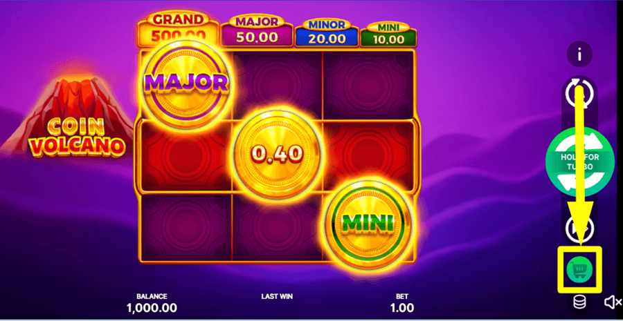 Coin Volcano 2 Hold And Win Buy Feature