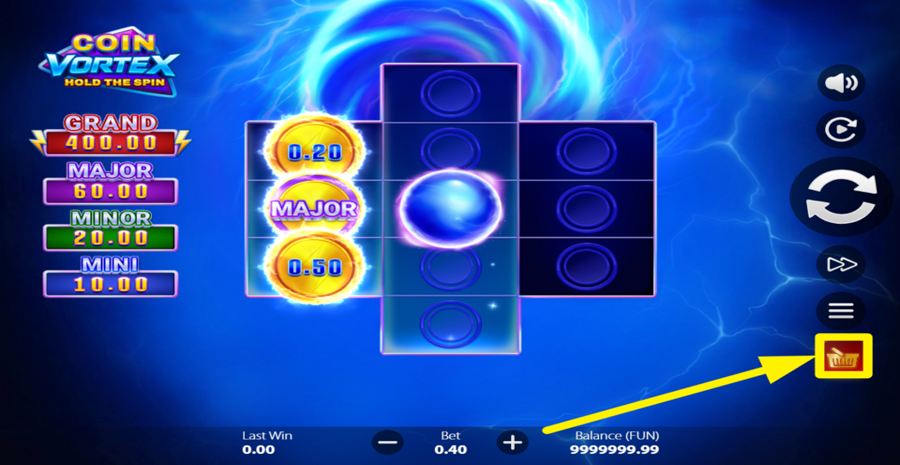 Coin Vortex Hold The Spin Buy Bonus