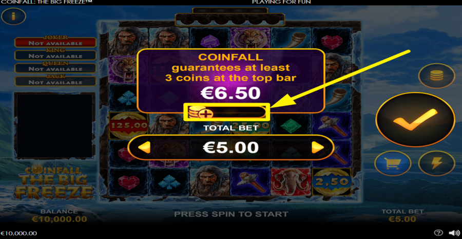 Coinfall The Big Freeze Extra bet1