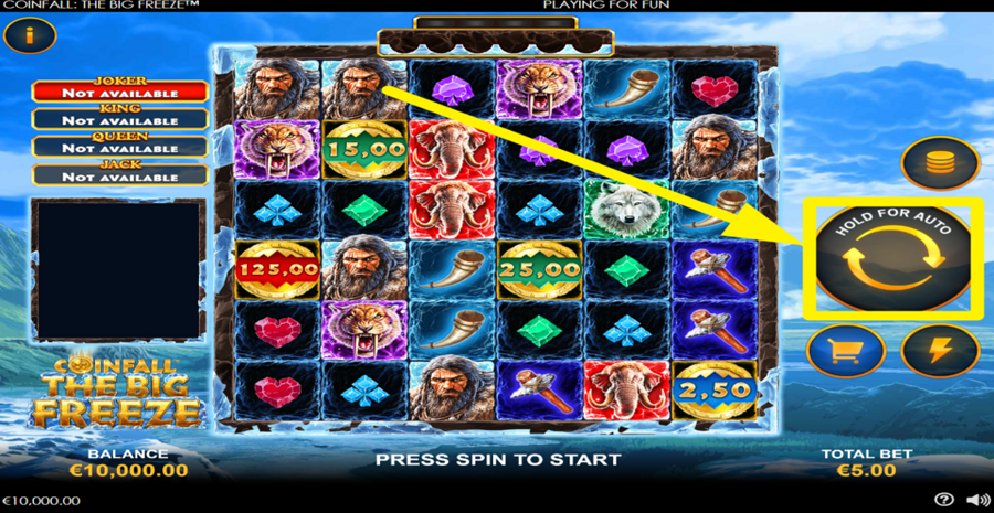 Coinfall The Big Freeze spin1