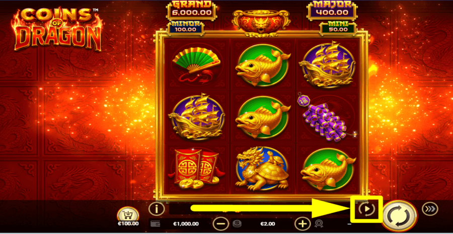 Coins Of Dragon Hold And Win Autoplay Feature