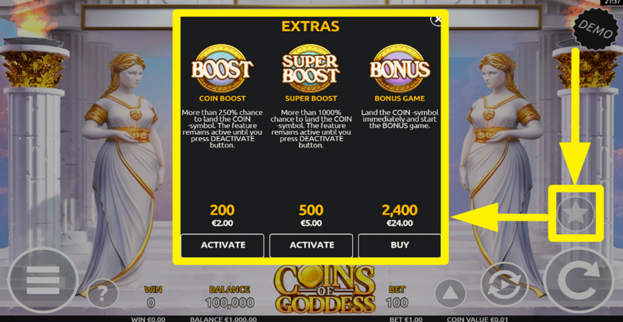 Coins Of Goddess Extras