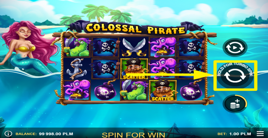 Colossal Pirate Spin Button