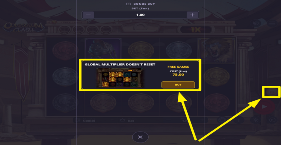Colosseum Clash Bonus Buy