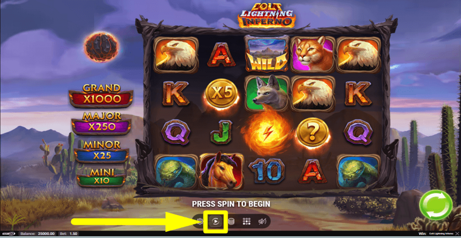 Colt Lightning Inferno Autoplay Feature