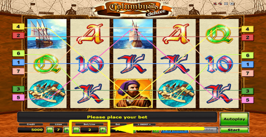 Columbus Deluxe Bet Value