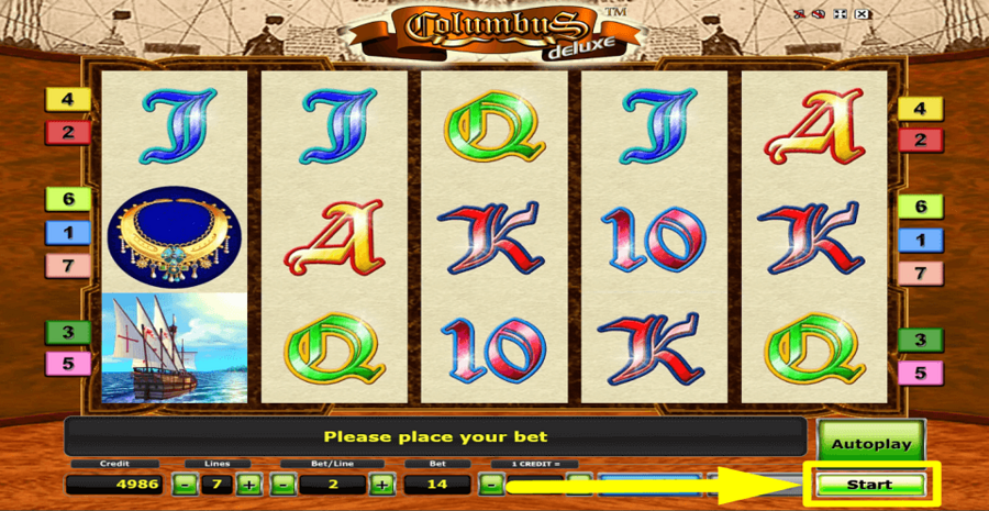 Columbus Deluxe Start Button