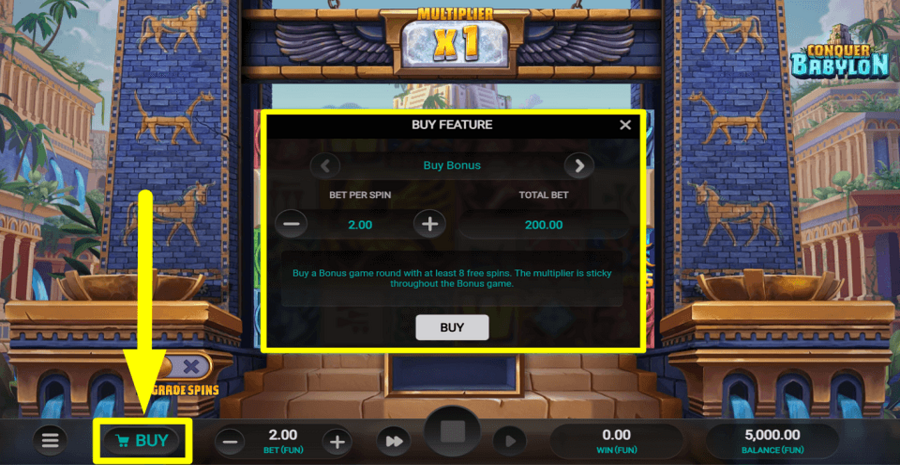 Conquer Babylon Buy Feature