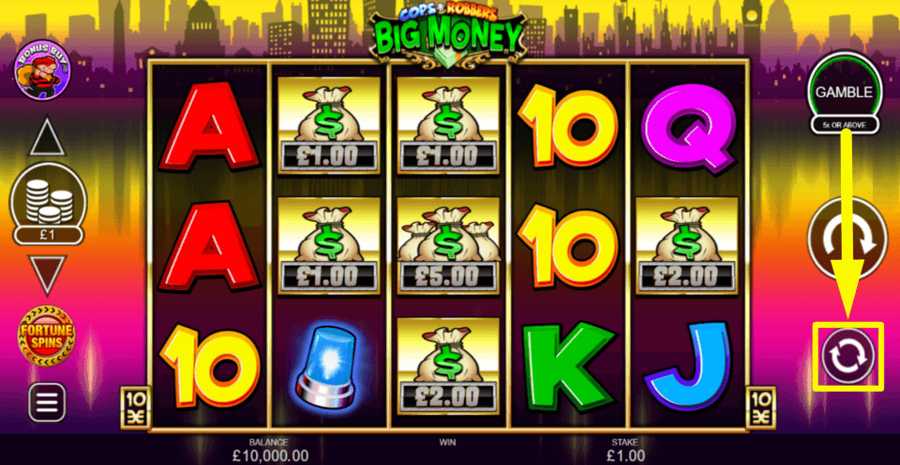 Cops N Robbers Big Money Autoplay Feature