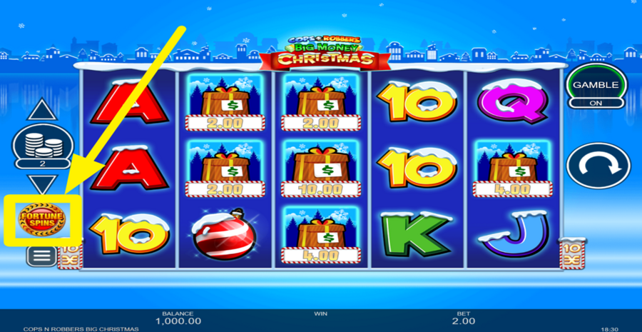Cops N Robbers Big Money Christmas Fortune Spins