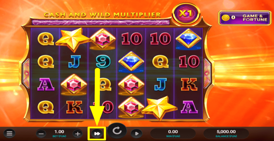 Cosmic Rush Dream Drop Fast Spin Feature