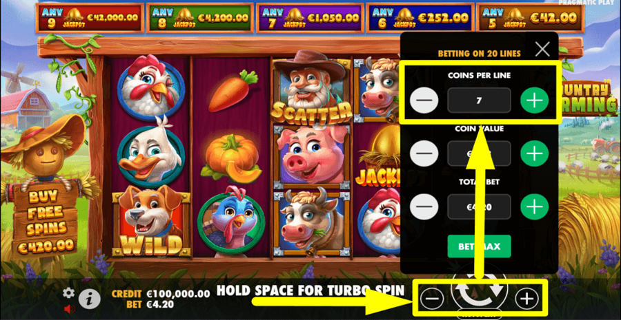 Country Farming Coins Per Line