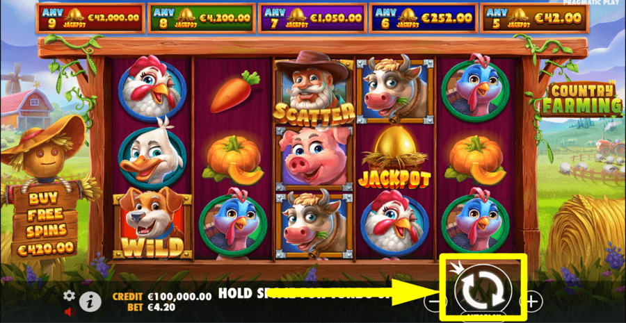 Country Farming Spin Button