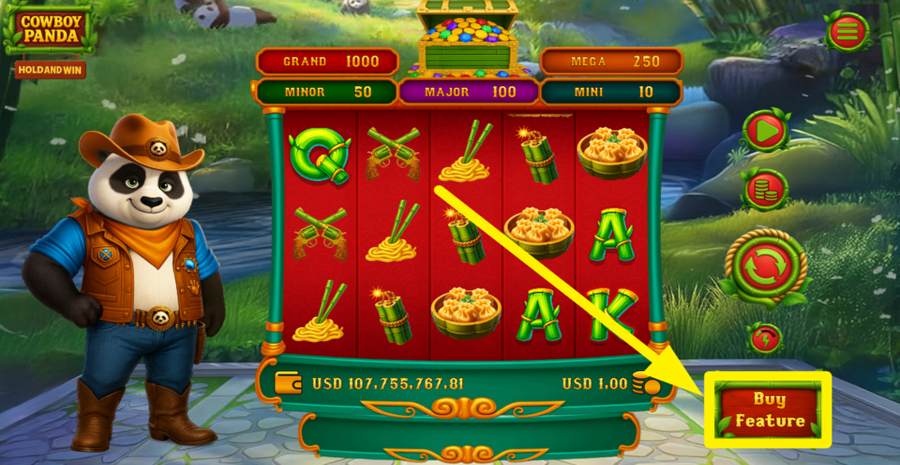 Cowboy Panda Hold And Win Buy Bonus