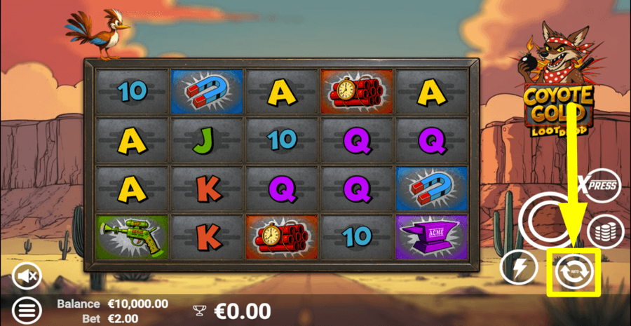 Coyote Gold Autoplay Feature