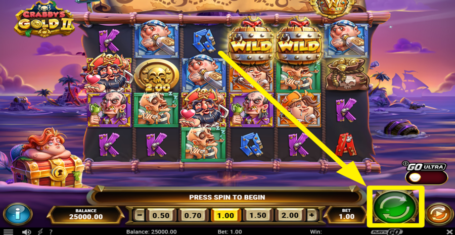 Crabbys Gold 2 Spin