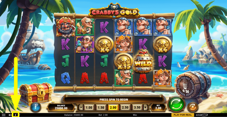 Crabbys Gold Turbo Feature