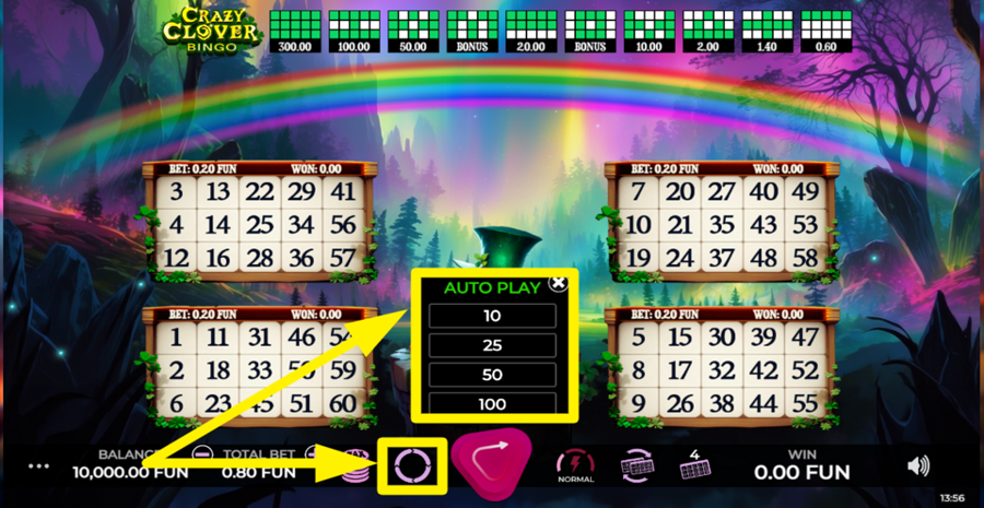 Crazy Clover Bingo Autoplay