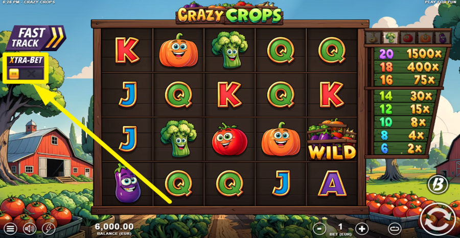 Crazy Crops Xtra Bet