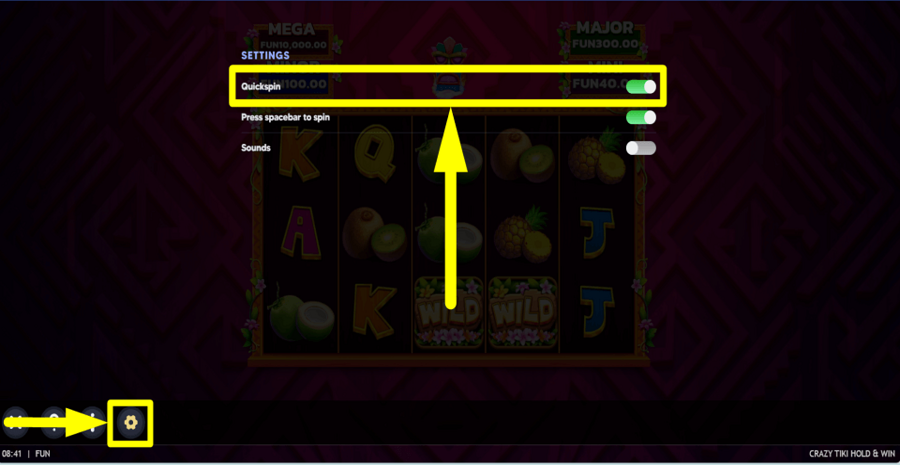 Crazy Tiki Hold And Win Turbo Feature