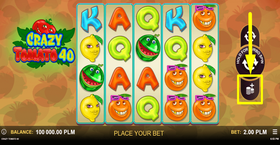 Crazy Tomato 40 Bet Value