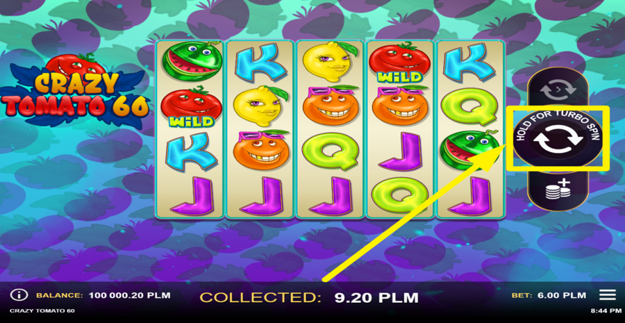 Crazy Tomato 60 Spin