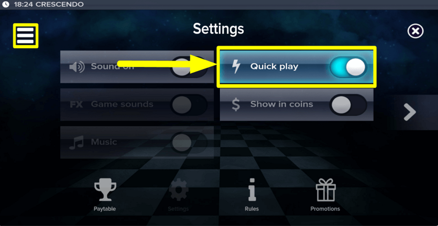 Crescendo Turbo Feature