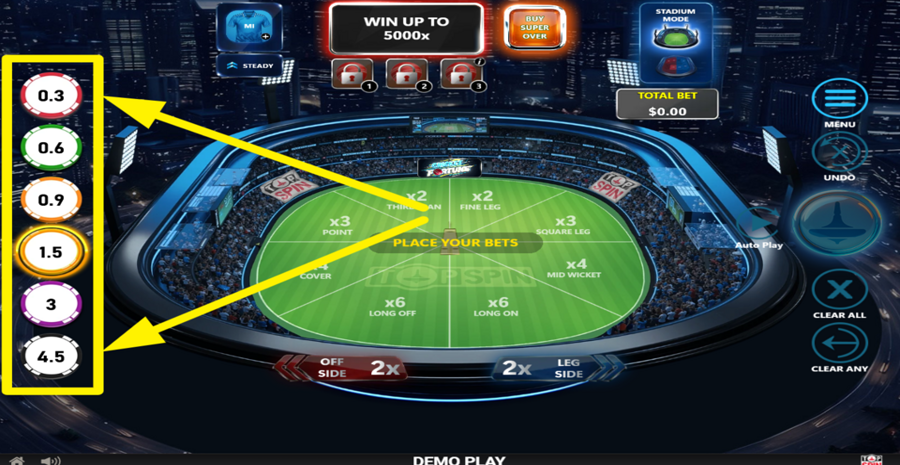 Cric Roulette Adjust Bet