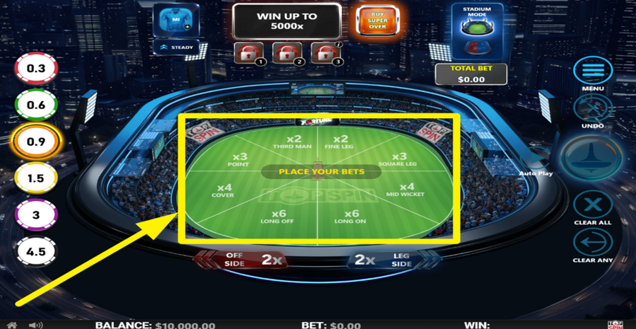 Cric Roulette Place Bet