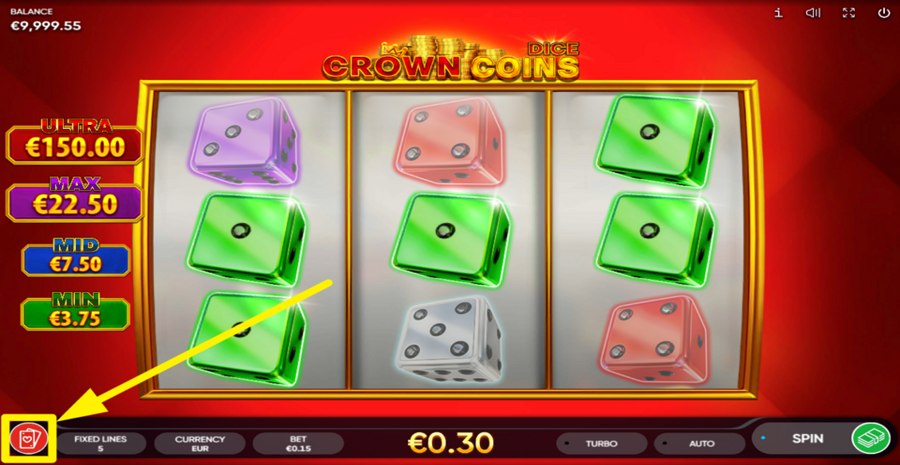 Crown Coins Dice Gamble