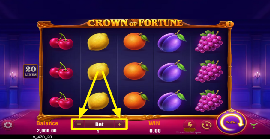 Crown Of Fortune Adjust Bet