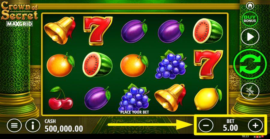 Crown Of Secret Adjust Bet