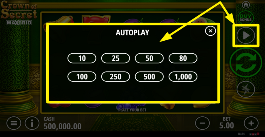 Crown Of Secret Autoplay