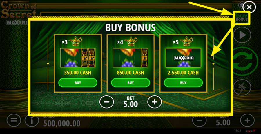 Crown Of Secret Buy Bonus