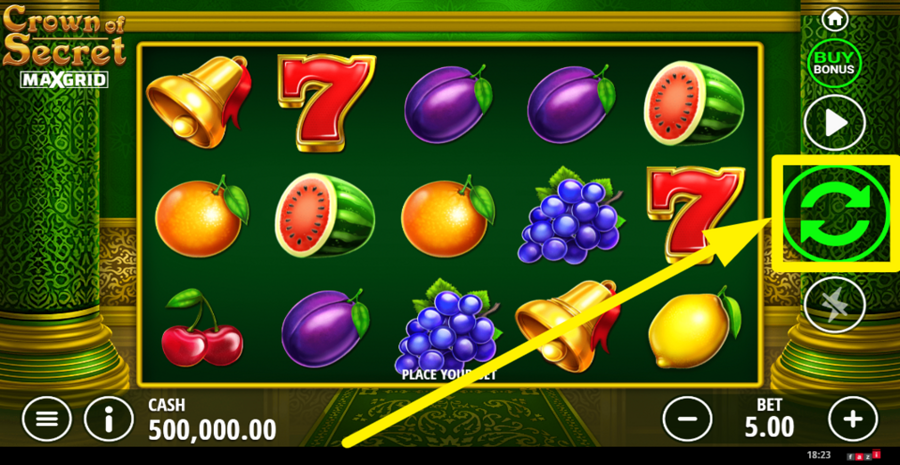 Crown Of Secret Spin Button