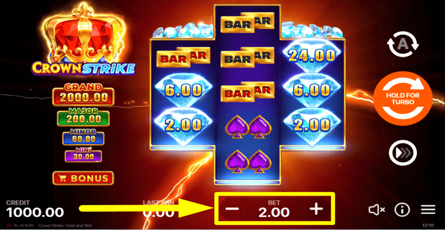 Crown Strike Hold And Win Bet Value