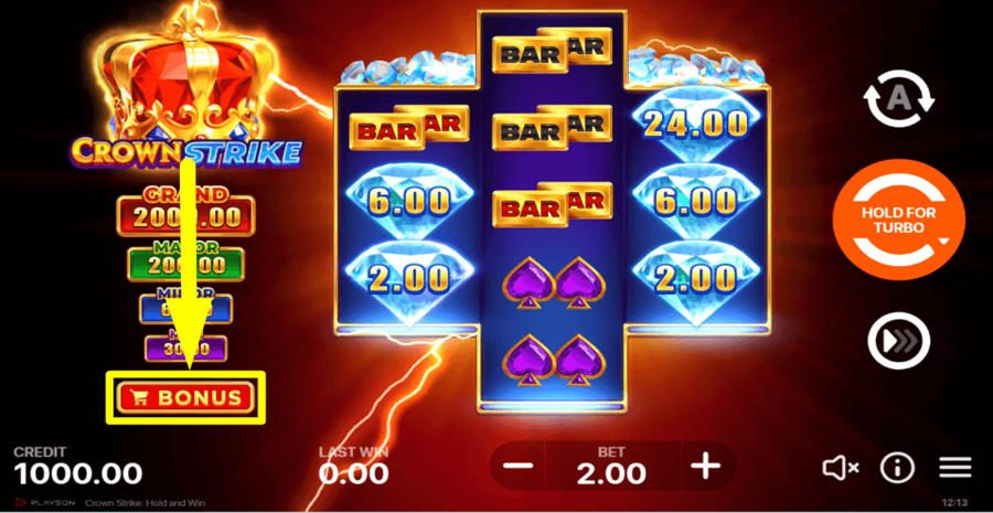Crown Strike Hold And Win Buy Feature