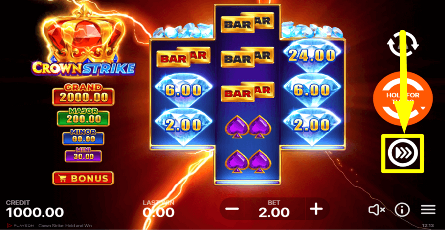 Crown Strike Hold And Win Turbo Feature