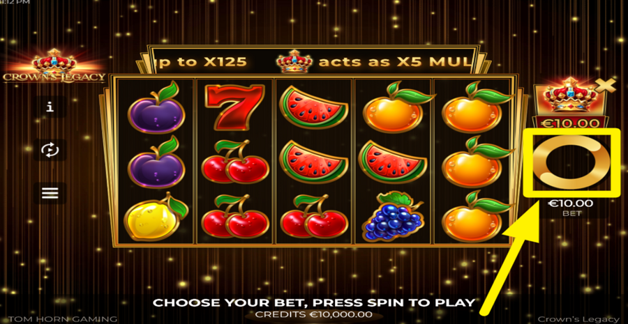 Crowns Legacy Spin Button