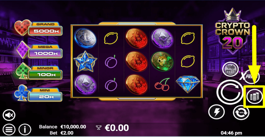 Crypto Crown 20 Bet Value